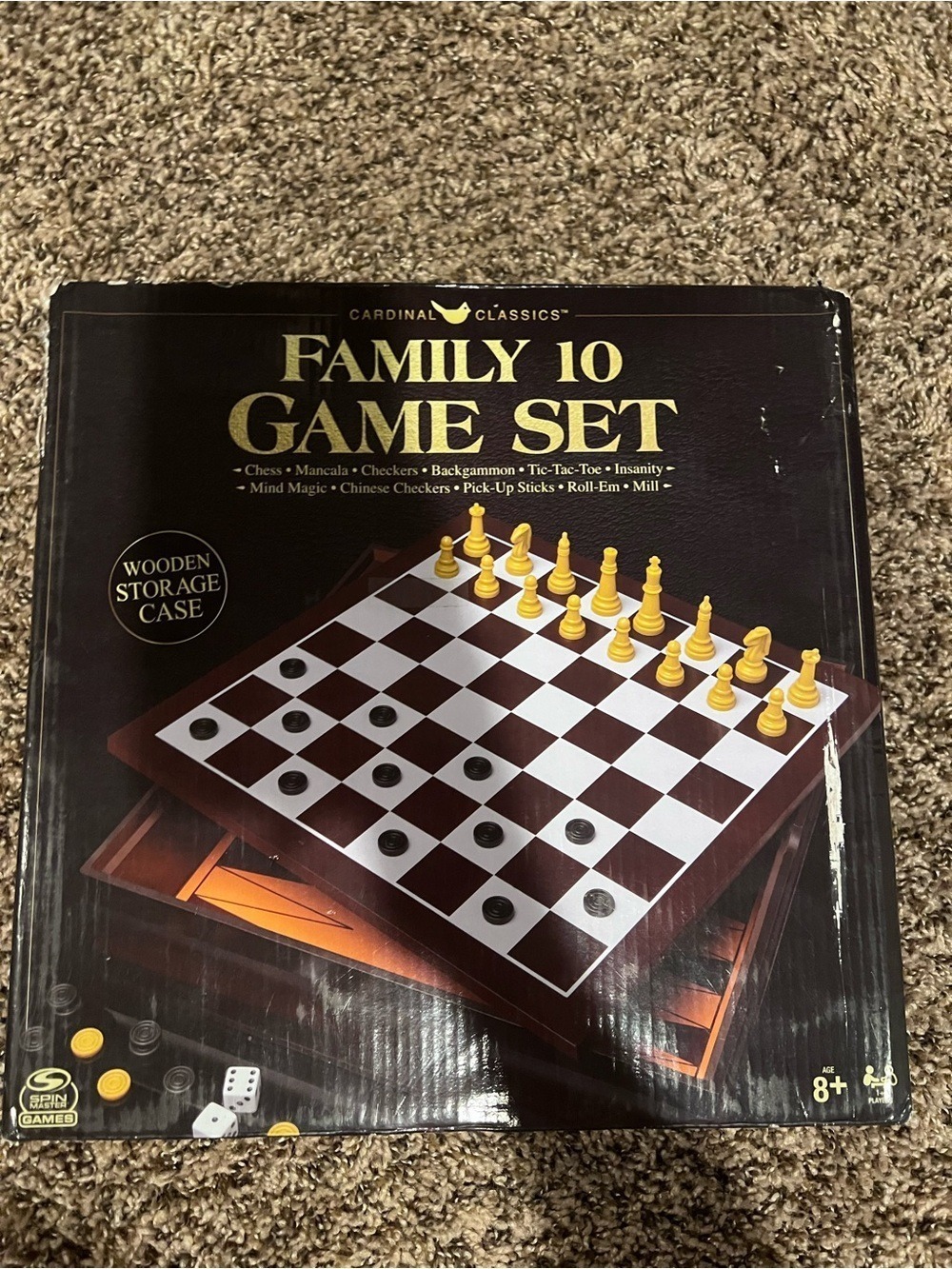 Family 10 Game Set - Brown & Yellow